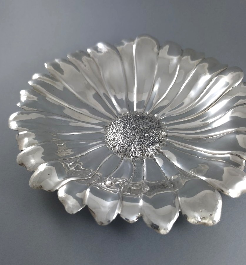 Coupelle marguerite en argent massif -photo-1