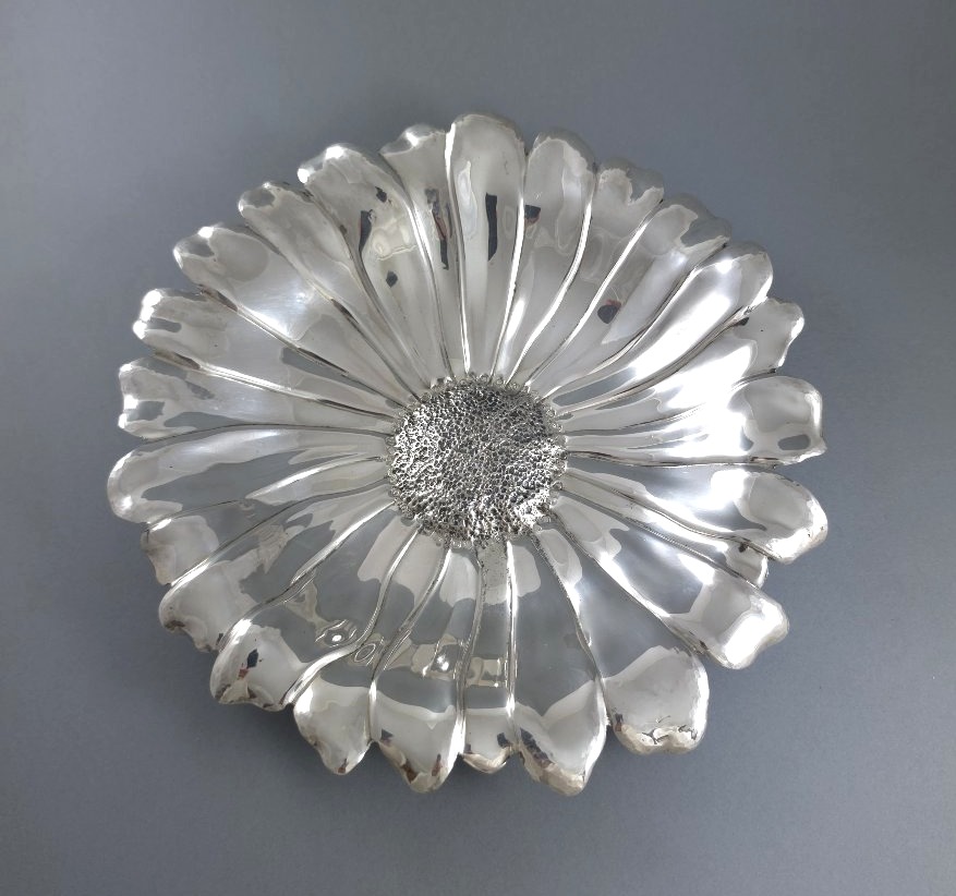 Coupelle marguerite en argent massif 
