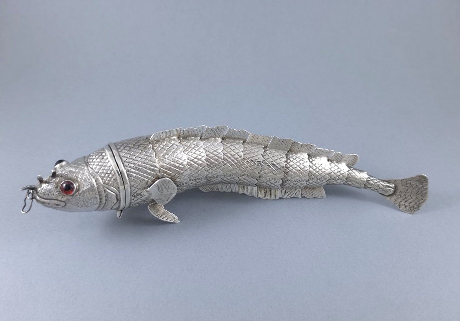 Sterling Silver Articulated Fish Box-photo-4