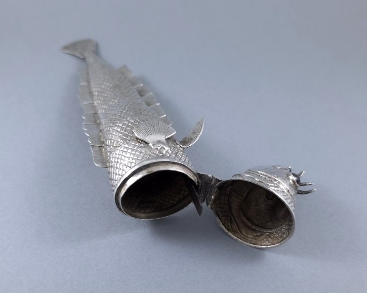 Sterling Silver Articulated Fish Box-photo-3