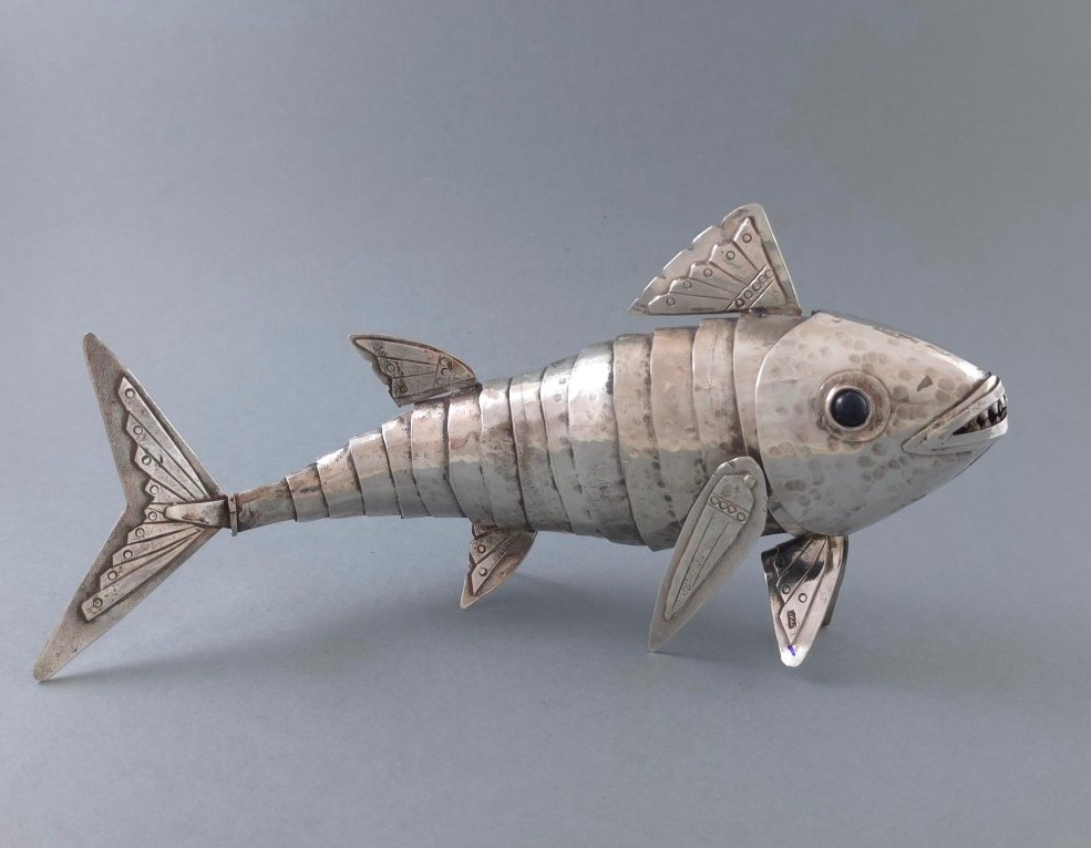 Sterling Silver Articulated Fish