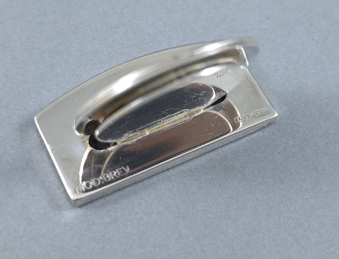 6 Ferrari Sterling Silver Place Card Holders With Enamel-photo-3