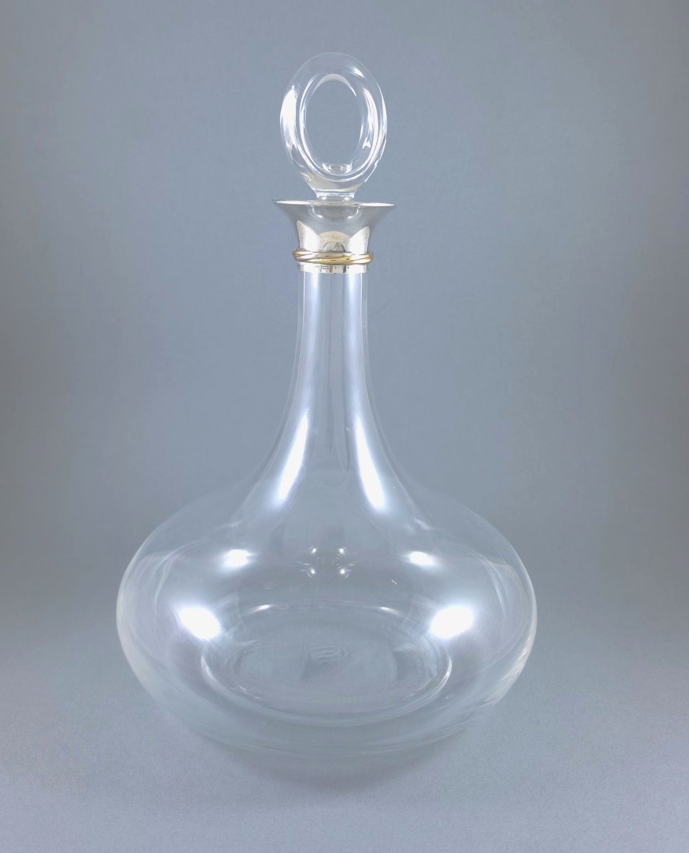 Cartier - Trinity Glass And Solid Silver Decanter