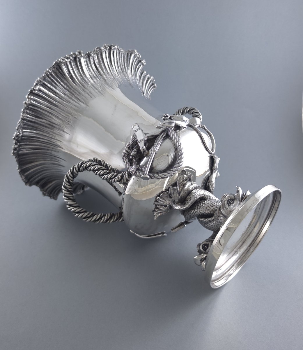 George IV Sterling Silver Wine Cooler, London 1827, Benjamin Smith Ii-photo-8