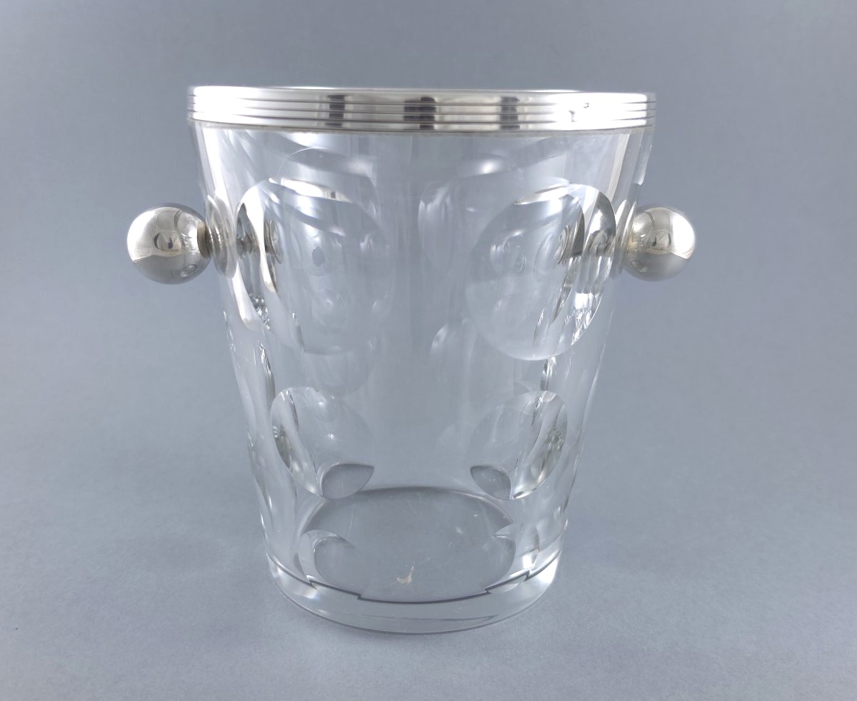 Christofle - Sterling Silver And Crystal Ice Bucket