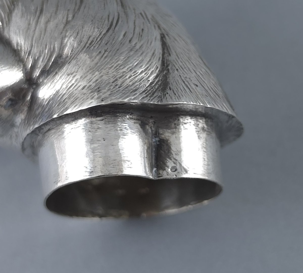 Solid Silver Box Shaped Like A Rat-photo-5
