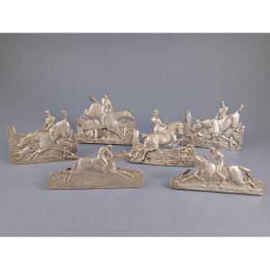 6 Sterling Silver Place Card Or Menu Holder Horse