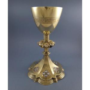 Sterling Silver Gilt And Enamel Chalice