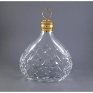 Puiforcat - Carafe en verre et vermeil Argent massif