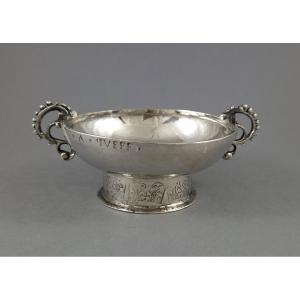 Morlaix 1740 - Solid Silver Wedding Cup, 18th Century