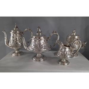 Christofle - Silver-plated Tea And Coffee Service 19th Century