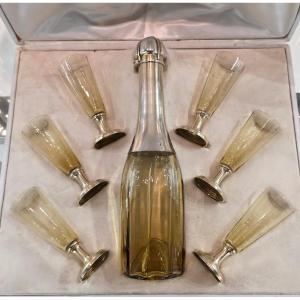 Glass And Silver Alcohol Service