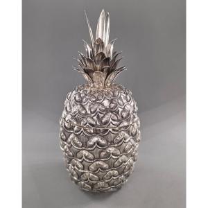 Sterling Silver And Vermeil Pineapple Box