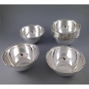 12 Solid Silver Dishes