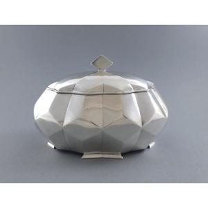 Art Deco Box Sterling Silver And Gilt