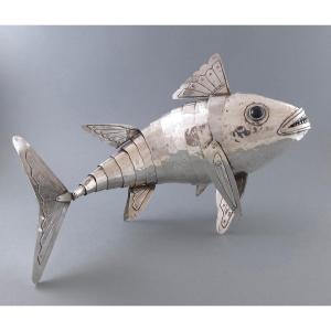 Sterling Silver Articulated Fish