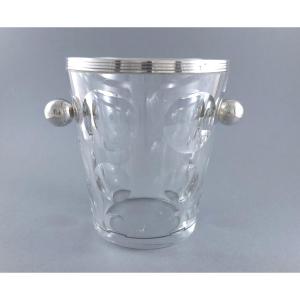 Christofle - Sterling Silver And Crystal Ice Bucket