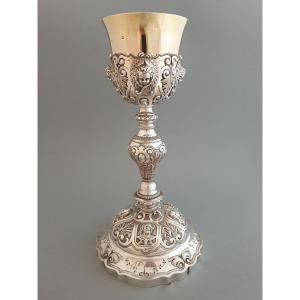 Sterling Silver And Vermeil Chalice By Favier Frères