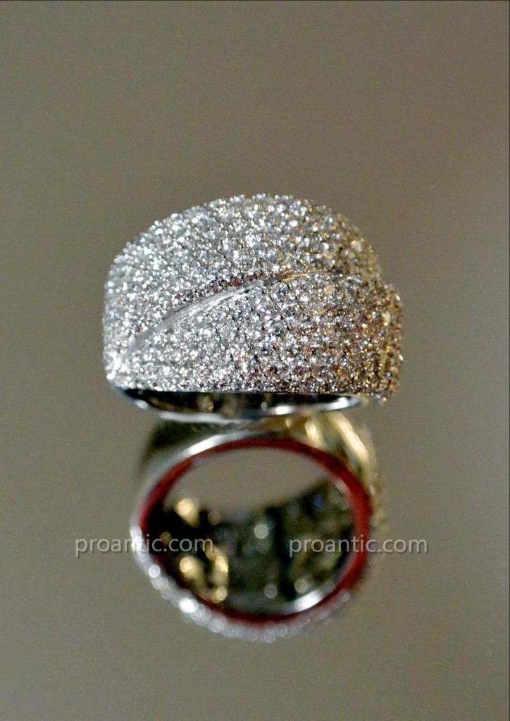 Bague Double Bandeaux Or Blanc Et Diamants-photo-2