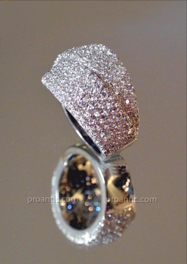 Bague Double Bandeaux Or Blanc Et Diamants-photo-4