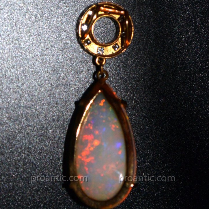 Opal Pendant Gold And Diamonds-photo-5