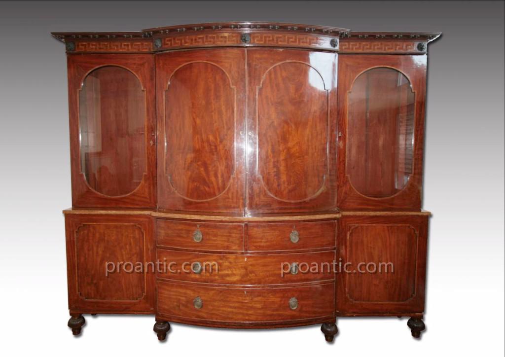 Important Buffet Two Corps Mahogany And Mahogany Veneer English