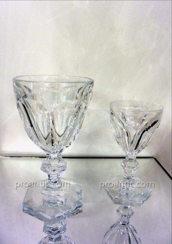 Baccarat  Modèle Harcourt 9 Verres à Eau Et 12 Verres à Vin Blanc-photo-3