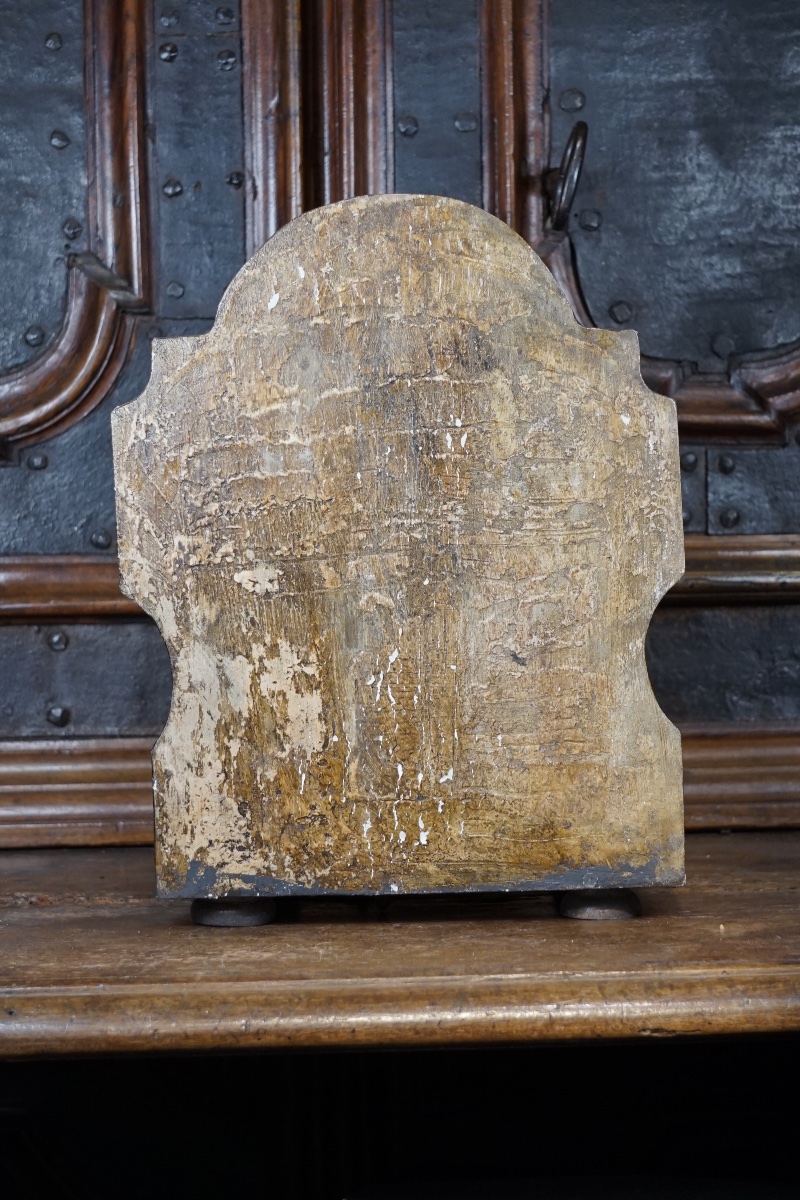 Rare Anatomical Head Of An "écorché" In Stucco And Wax-photo-6