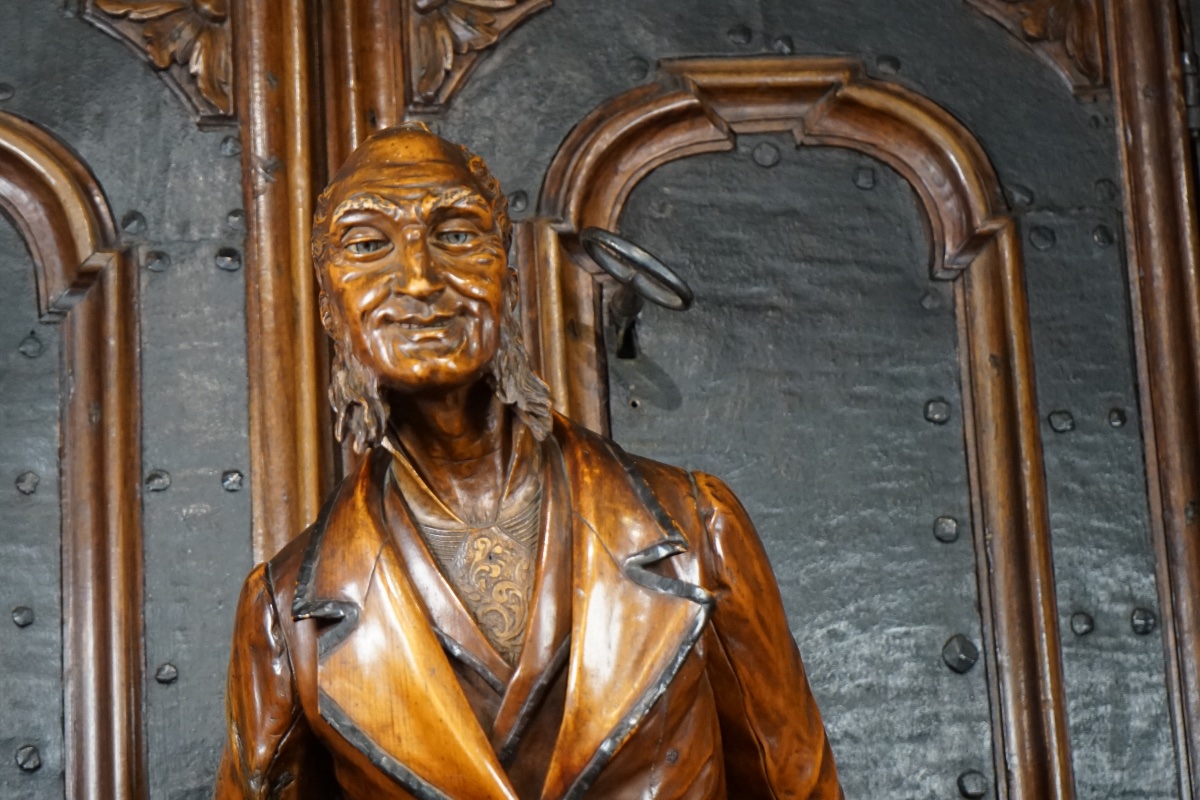 Rare Carved And Ebonized Wood Sculpture – Francesco Toso (1846–1903) – Venice, C. 1875–1890-photo-6