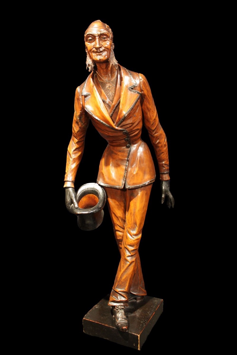 Rare Carved And Ebonized Wood Sculpture – Francesco Toso (1846–1903) – Venice, C. 1875–1890