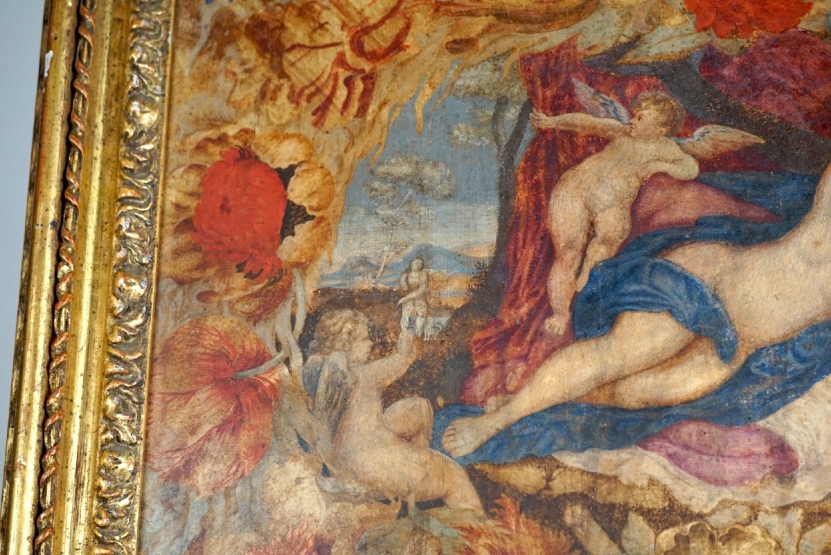 Sleeping Venus With Children In A Floral Garland-photo-1