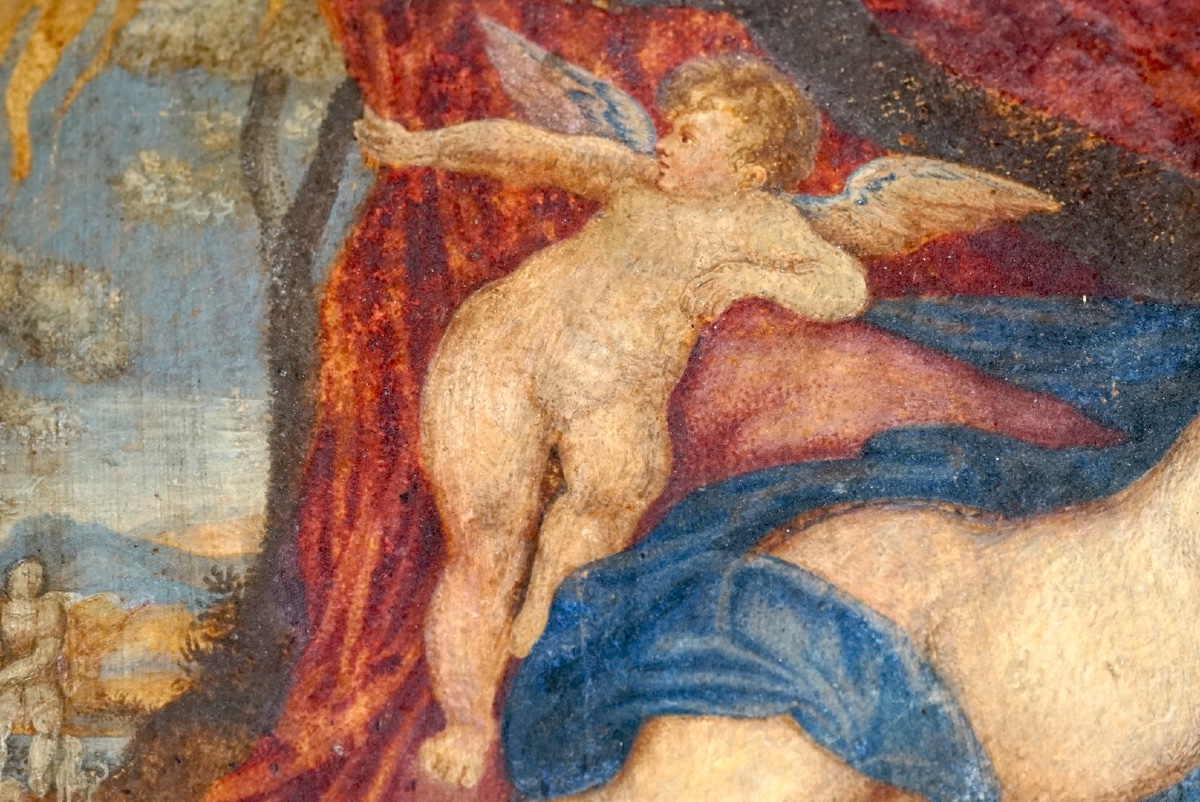 Sleeping Venus With Children In A Floral Garland-photo-5
