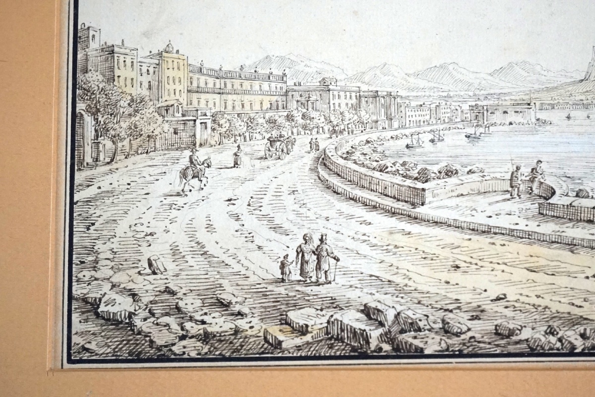 Paire de vues siciliennes du Grand Tour (Pendant)  Antonio Senape (Roma, 1788 – Napoli, 1850) -photo-7
