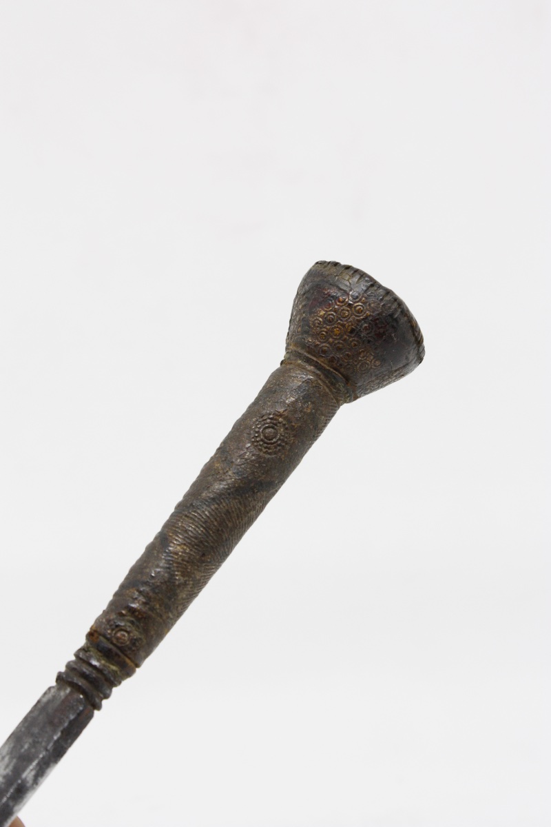Rare Poignard Dissimulé en Aiguille à Filets – Gênes, XVIIe Siècle (18,2 cm)-photo-2