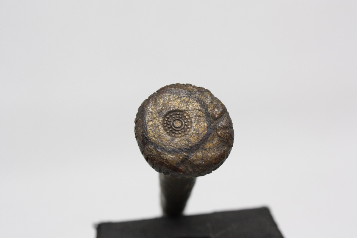 Rare Poignard Dissimulé en Aiguille à Filets – Gênes, XVIIe Siècle (18,2 cm)-photo-3