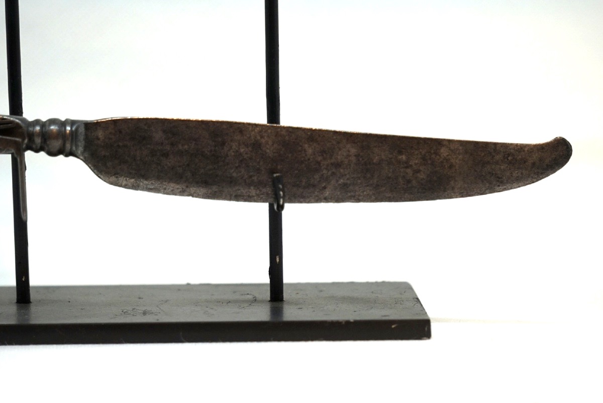 An Extremely Rare And Exceptional Pair Of Flint-tipped Cutlery (knife And Fork) -photo-4