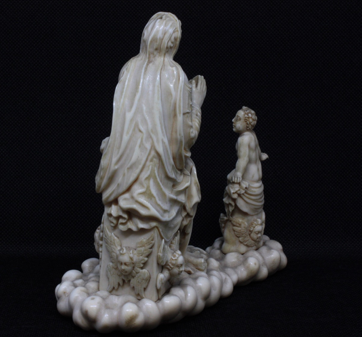 Vierge de la Ghiara – Sculpture en ivoire sculpté, XVIe siècle (avec CITES)-photo-3