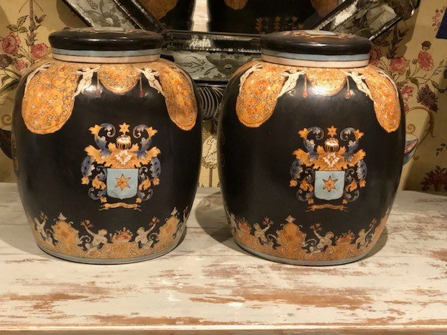 Paire De Potiches Compagnie Des Indes