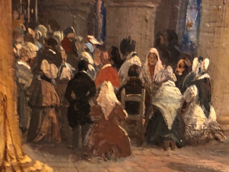 La Messe Dans La Cathédrale Hst 19ème-photo-2