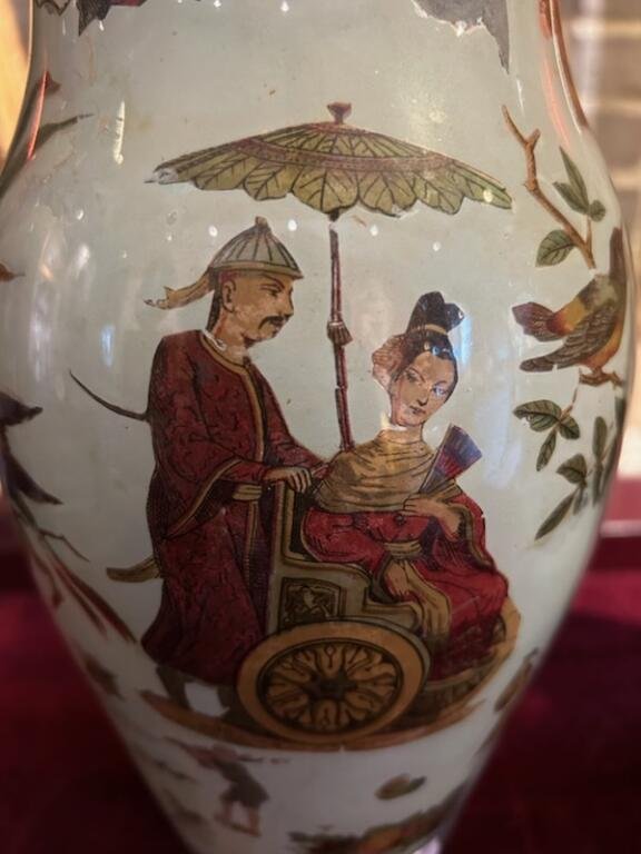 Pair Of 18th-century Arte Povera Vases-photo-4