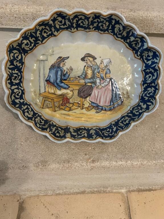 Henriot Quimper Deep Dish, Early 20th Century
