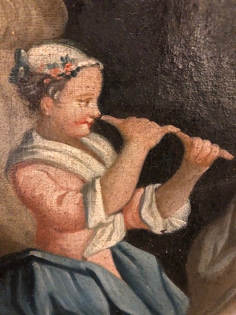 18th Century Gallant Scene Trumeau-photo-7