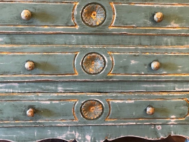 18th Century Painted Chest Of Drawers-photo-2