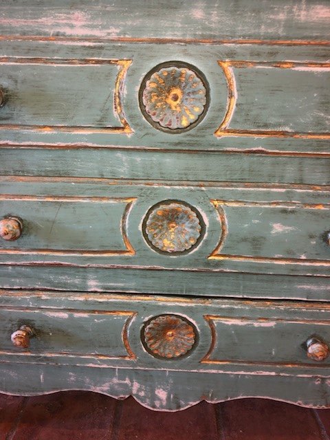 18th Century Painted Chest Of Drawers-photo-3
