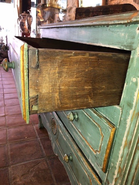 18th Century Painted Chest Of Drawers-photo-2