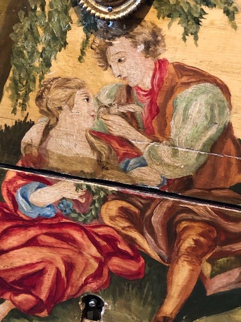 Painted Putti Chest Of Drawers 19th-photo-1