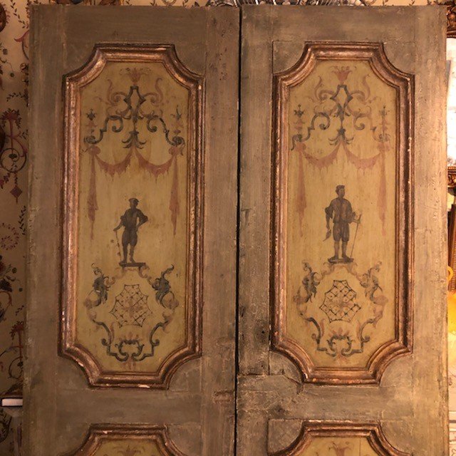Paire De Portes Peintes 18ème-photo-2