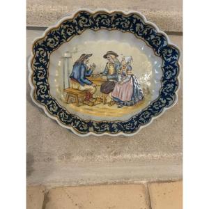 Plat creux Henriot Quimper début 20ème