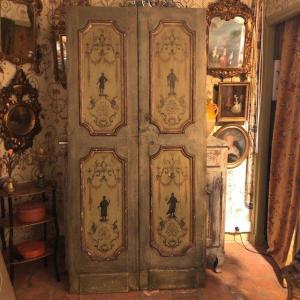 Pair Of 18th Century Painted Doors