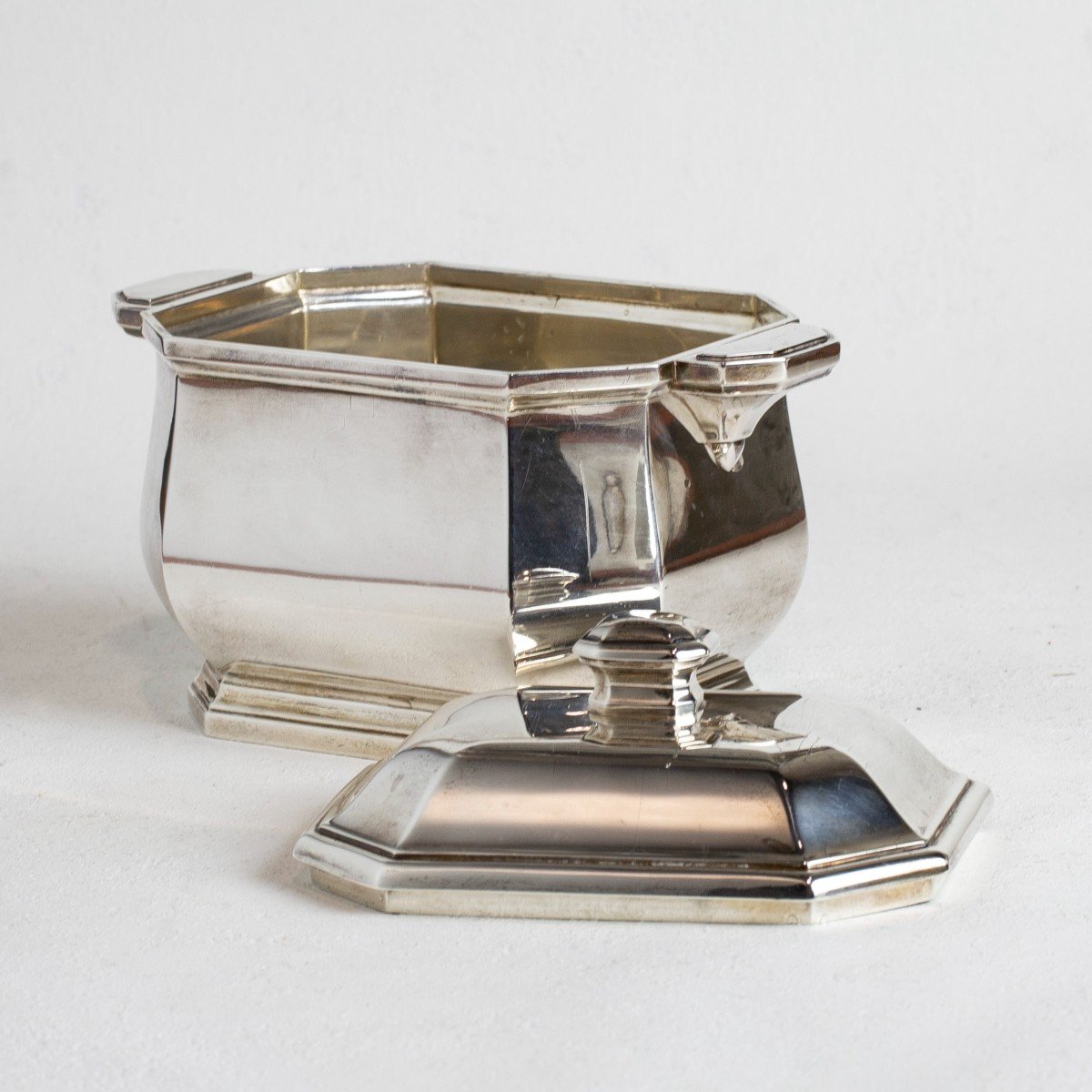 Art Deco Tea And Coffee Service In Sterling Silver-photo-4